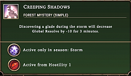 'Creeping Shadows' description is confusing